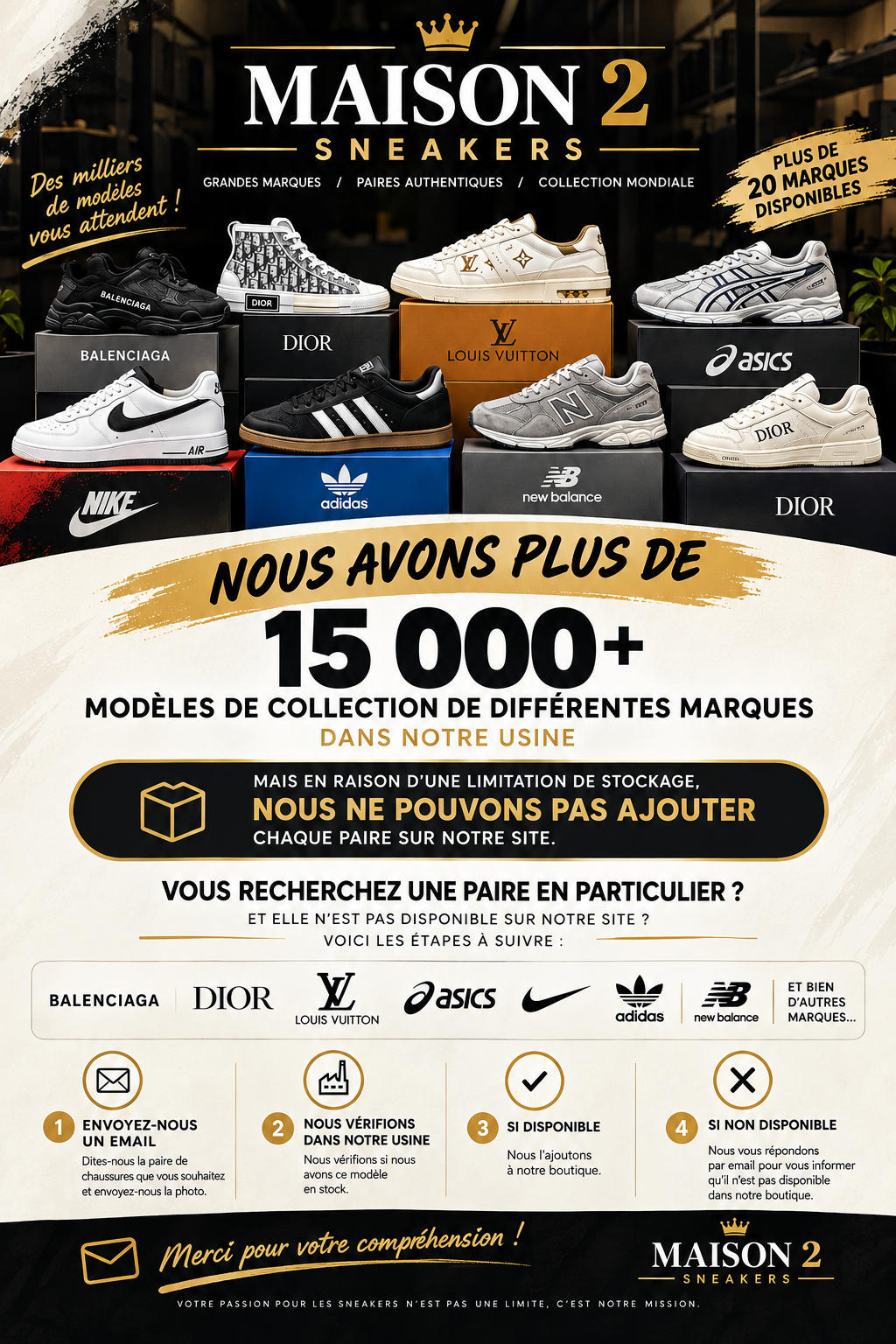 PAS SUR LE SITE ? DEMANDEZ-NOUS DE LA TROUVER !
