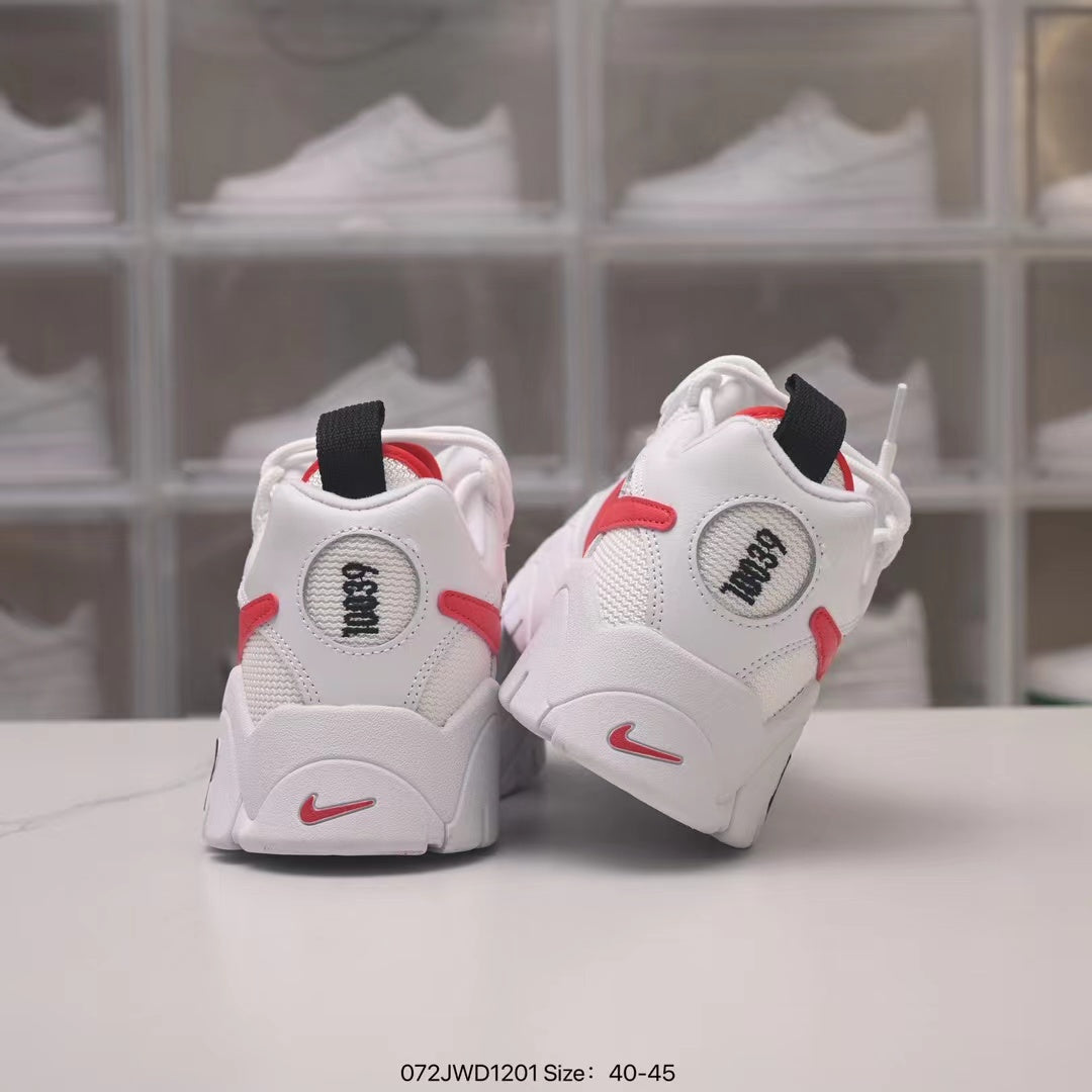 NIKE AIR BARRAGE LOW WHITE RED
