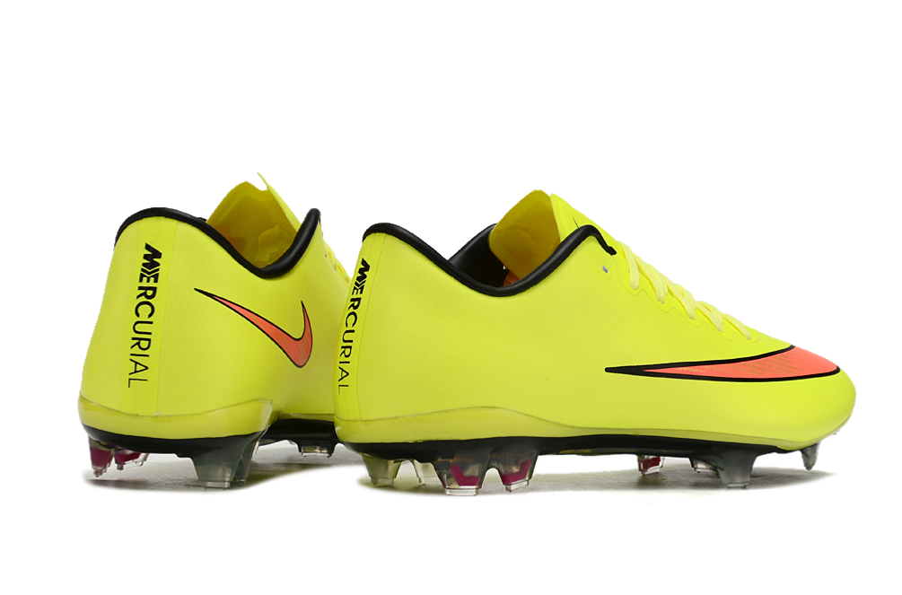 Nike Mercurial Vapor FG Crampon Basket de football Jaune fluo