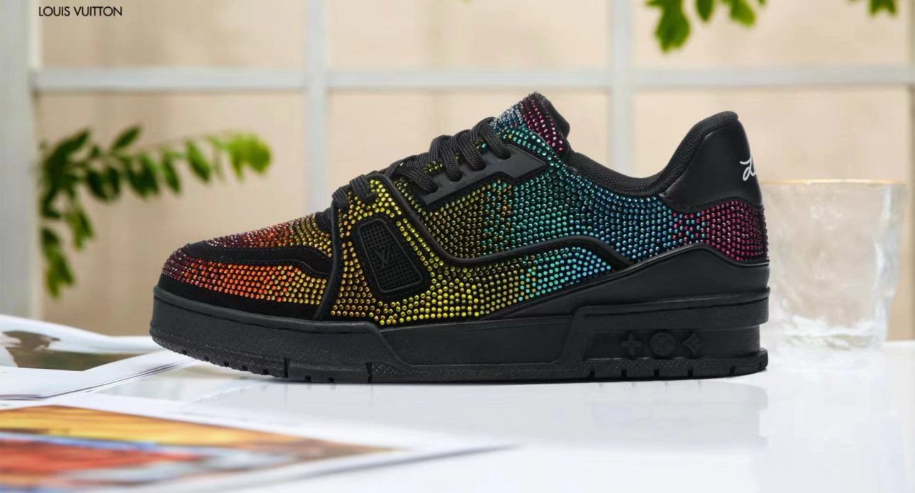 SNEAKERS LOUIS VUITTON SKATE LV BLACK PAILLETTE
