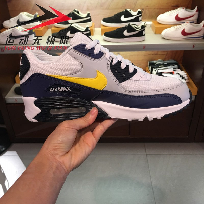 NIKE AIR MAX 90 BLANC BLEU JAUNE