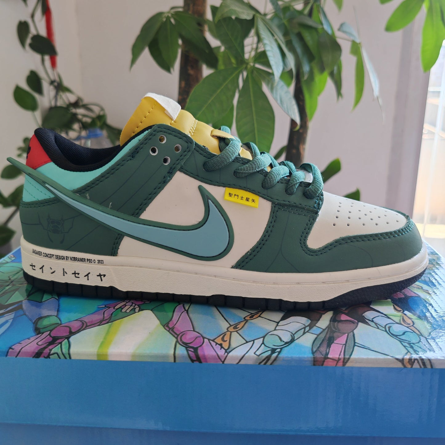 NIKE DUNK LOW BEIGE VERT