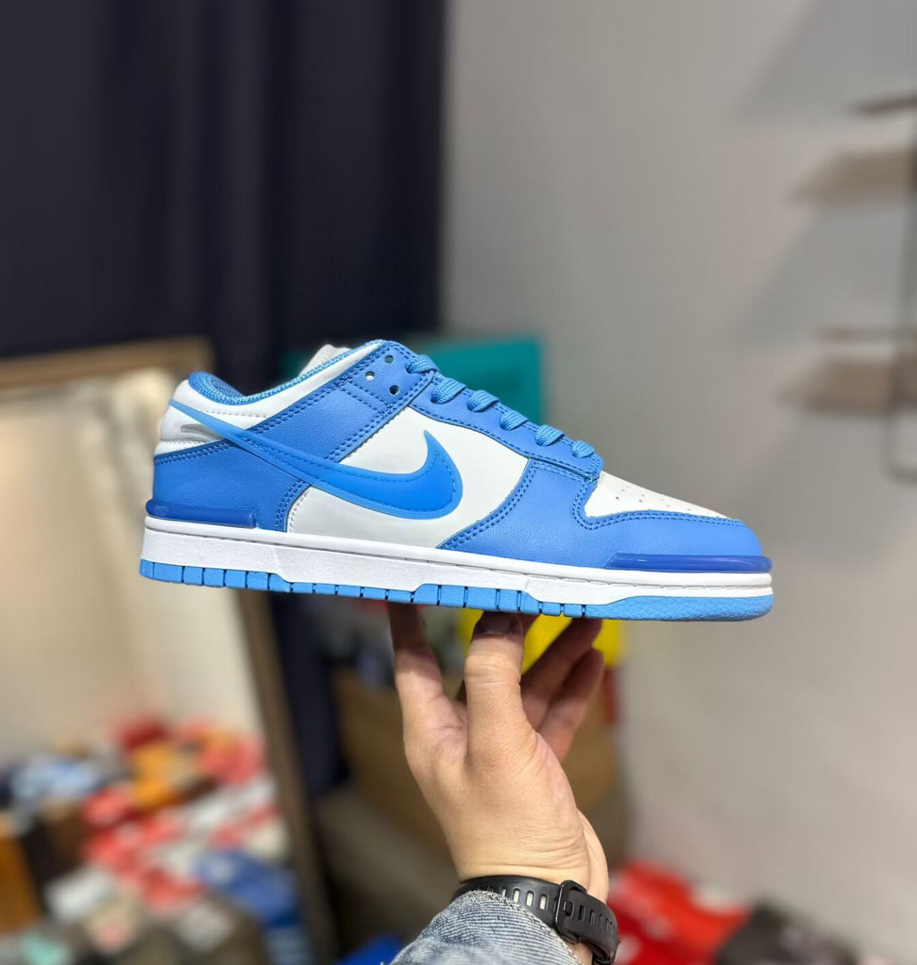 NIKE DUNK LOW BLEU