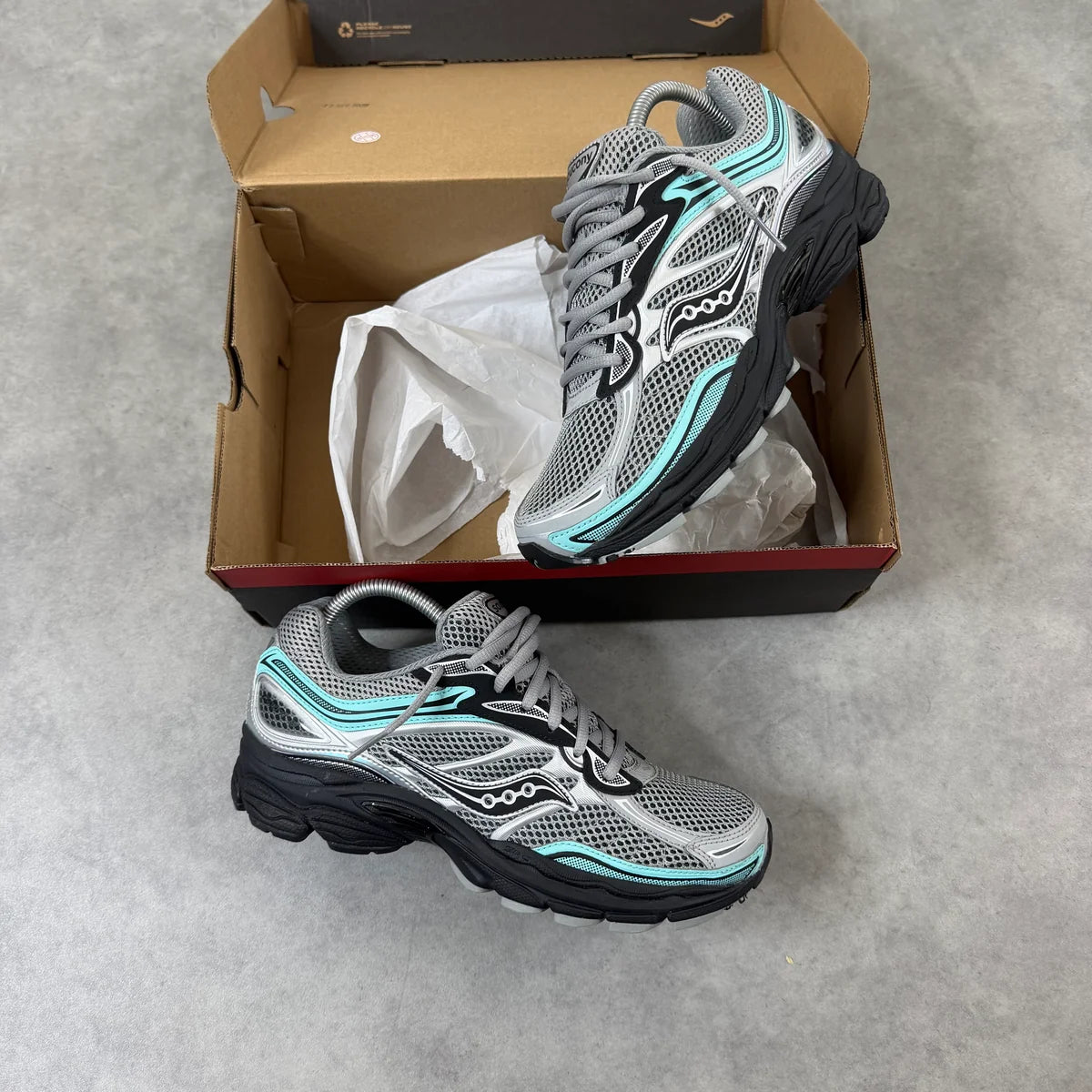 SAUCONY PROGRID OMNI 9 'SILVER TEAL GREY