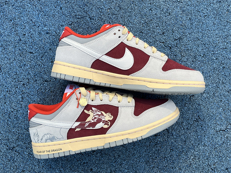 NIKE DUNK LOW RED GREY ROUGE GRISE