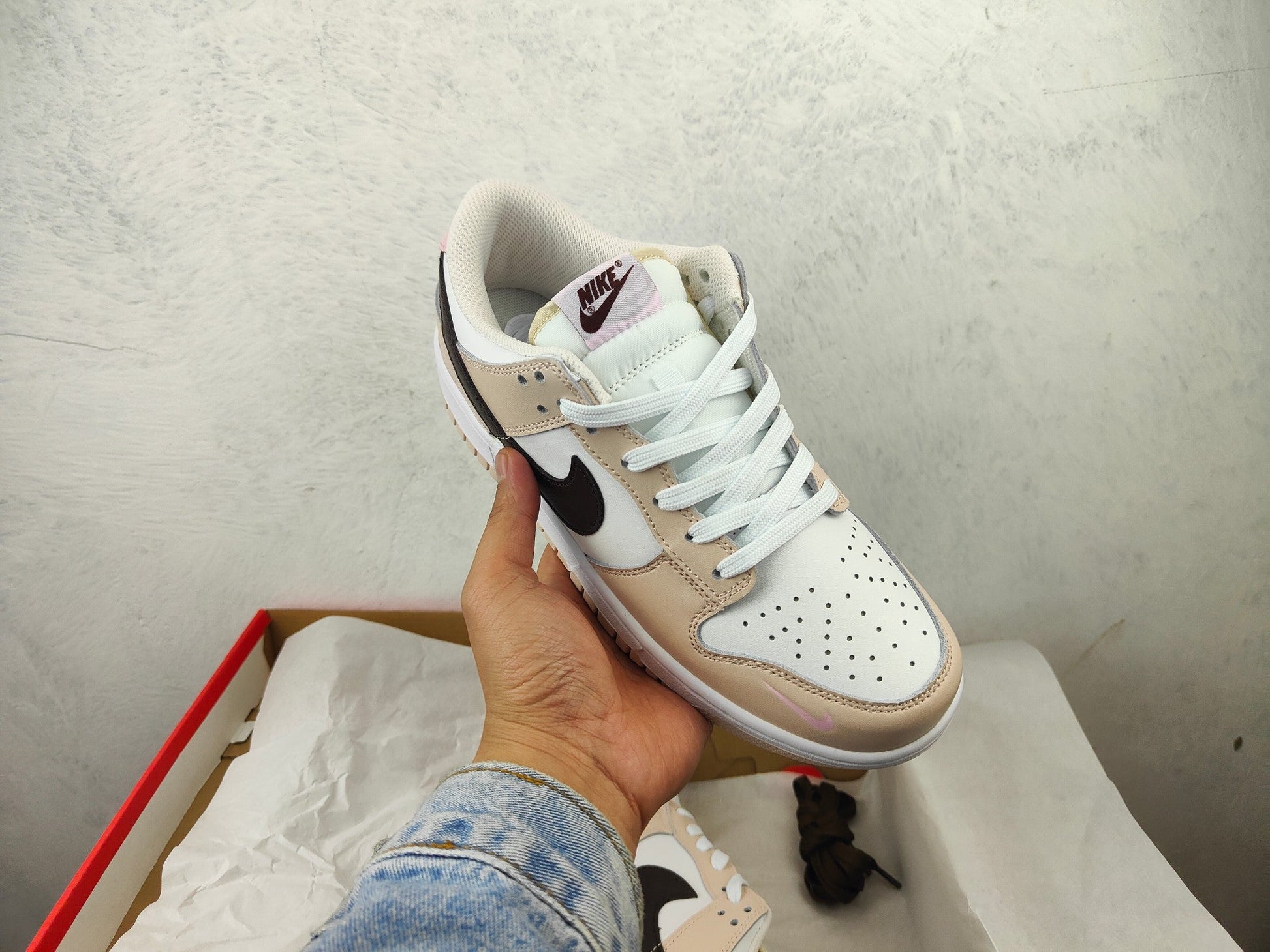 NIKE DUNK LOW BLACK BEIGE NOIR