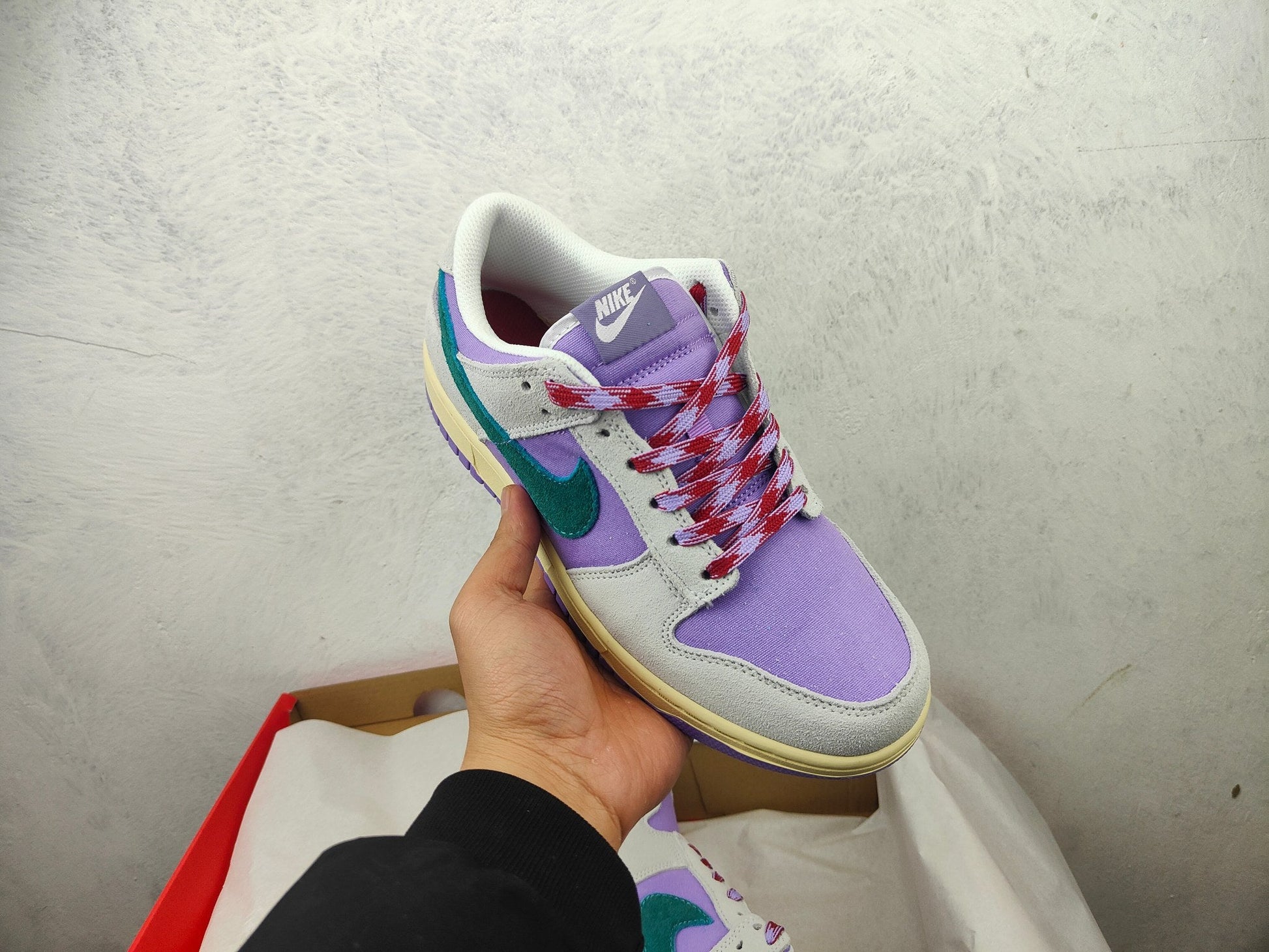 NIKE DUNK LOW PURPLE GREEN VIOLET VERT