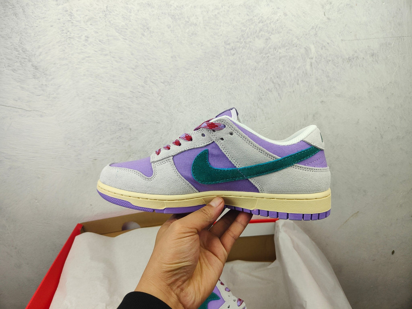 NIKE DUNK LOW PURPLE GREEN VIOLET VERT