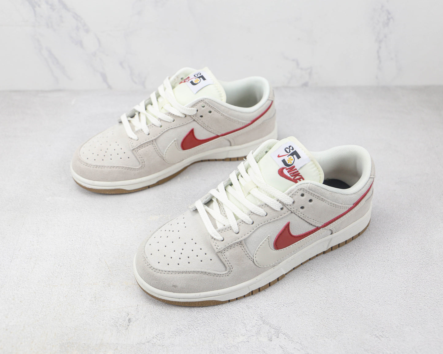 NIKE DUNK LOW WHITE RED BLANCHE ROUGE