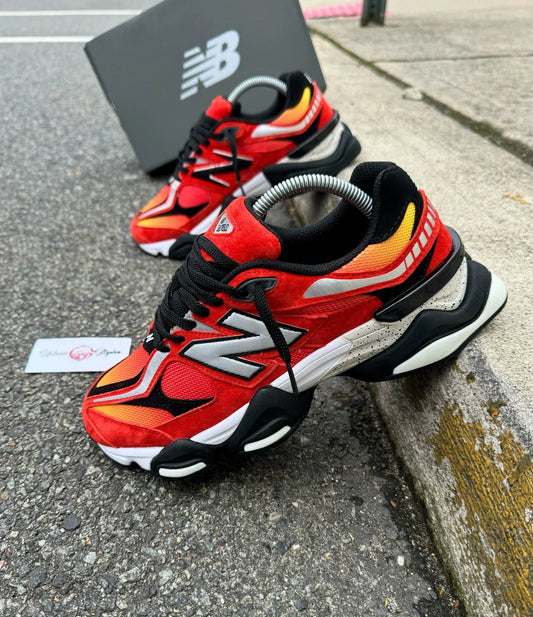 NEW BALANCE NB 9060 FIRE RED BLACK WHITE