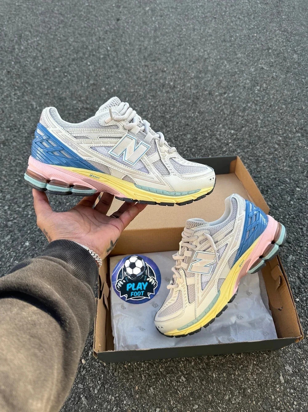 NEW BALANCE NB 1906R BEIGE BLUE PINK