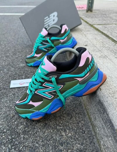 NEW BALANCE NB 9060 OLIVE TEAL PINK