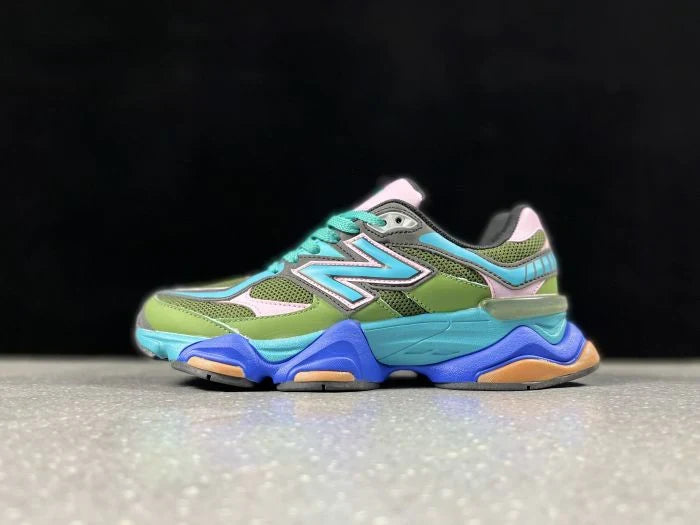 NEW BALANCE NB 9060 OLIVE TEAL PINK