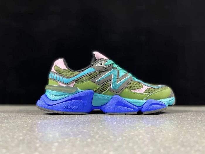 NEW BALANCE NB 9060 OLIVE TEAL PINK