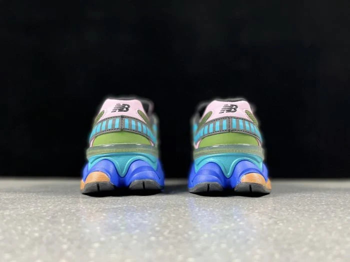 NEW BALANCE NB 9060 OLIVE TEAL PINK