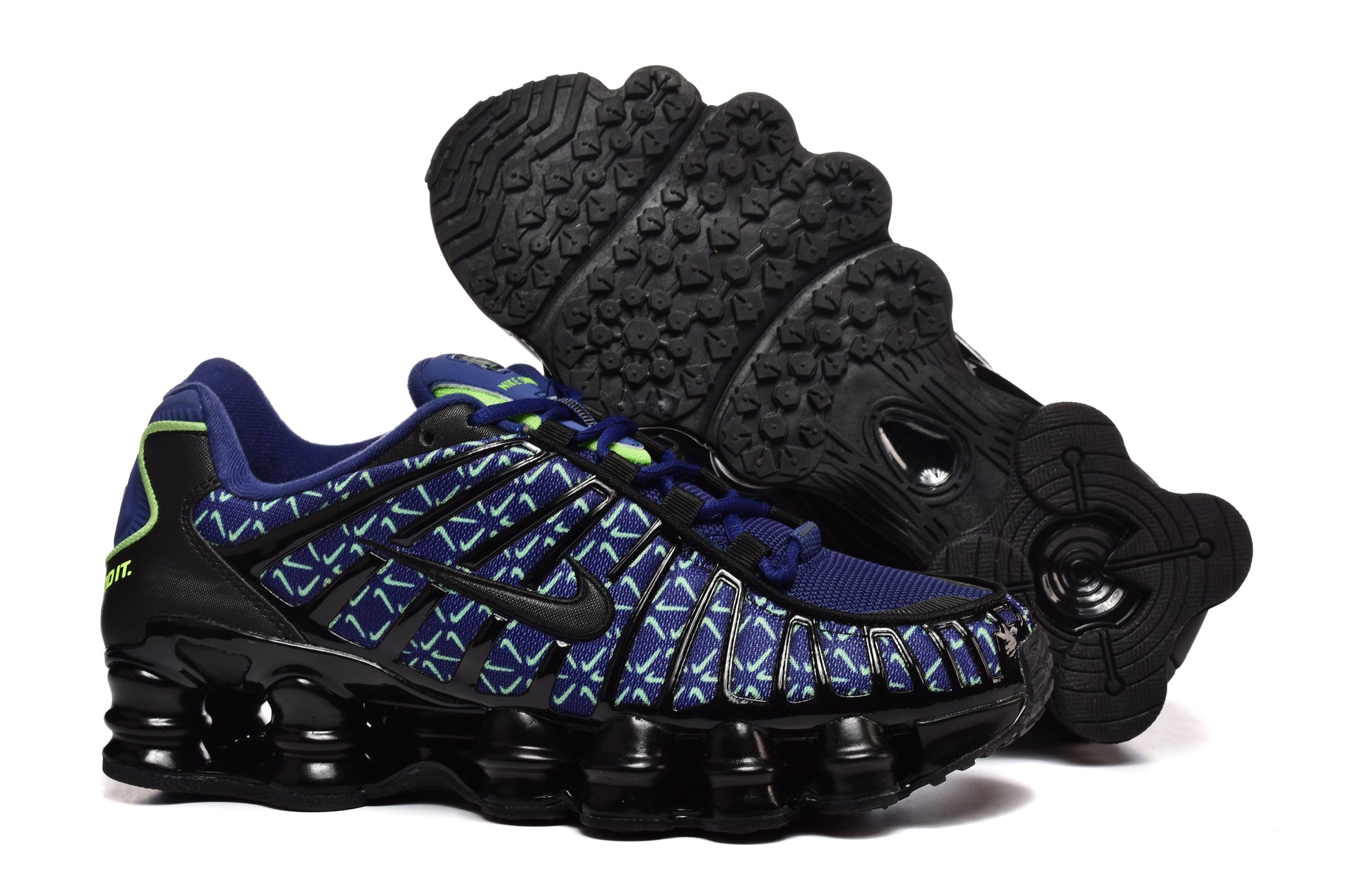 NIKE SHOX TL NOIR & BLEU