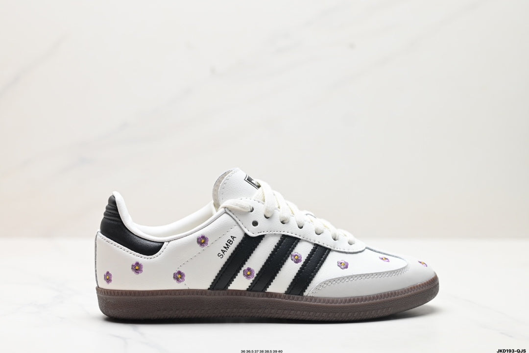 ADIDAS SAMBA OG ADIDAS ORIGINALS FLOWER BLANC