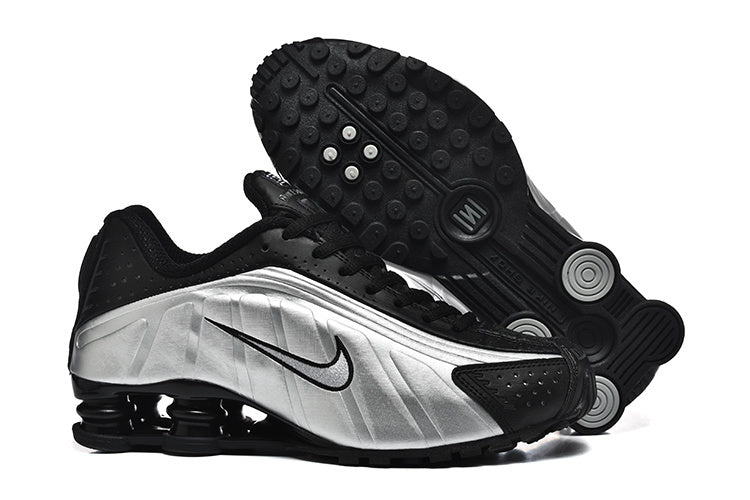 NIKE SHOX R4 ARGENT METALLIC NOIR