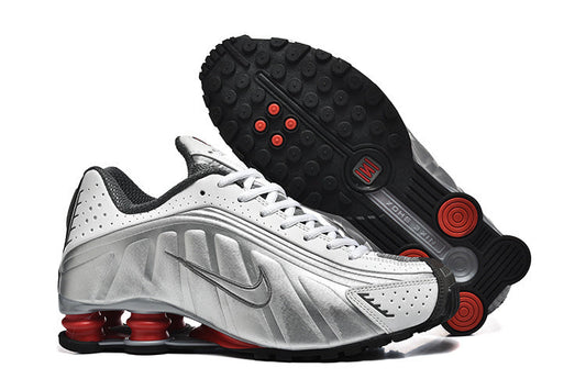 NIKE SHOX R4 ARGENT METALLIC BLANC