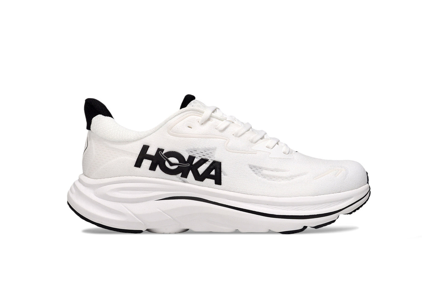 Hoka Bondi 8 Blanc & Noir – Chaussure Running Ultra Confort