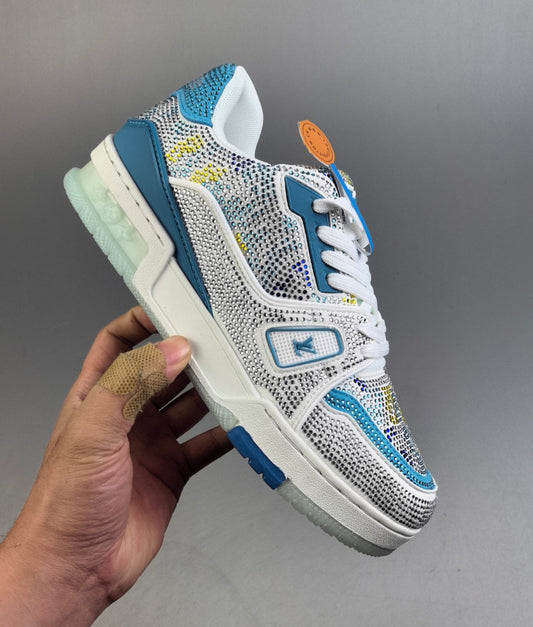 SNEAKERS LOUIS VUITTON SKATE LV GREY TURQUOISE