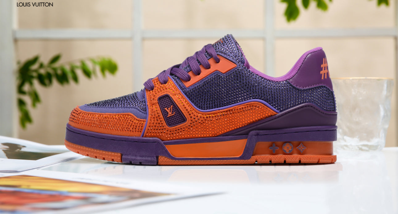 SNEAKERS LOUIS VUITTON SKATE LV ORANGE PURPLE