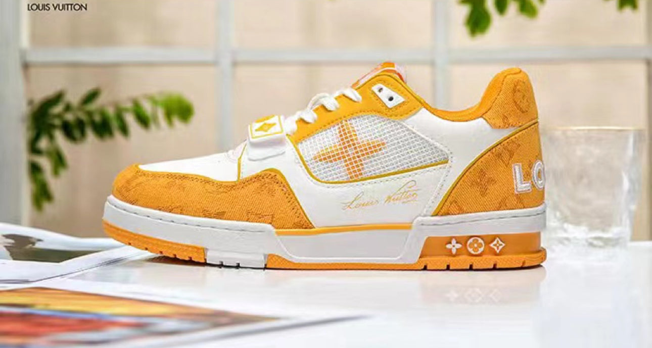 SNEAKERS LOUIS VUITTON SKATE LV WHITE ORANGE