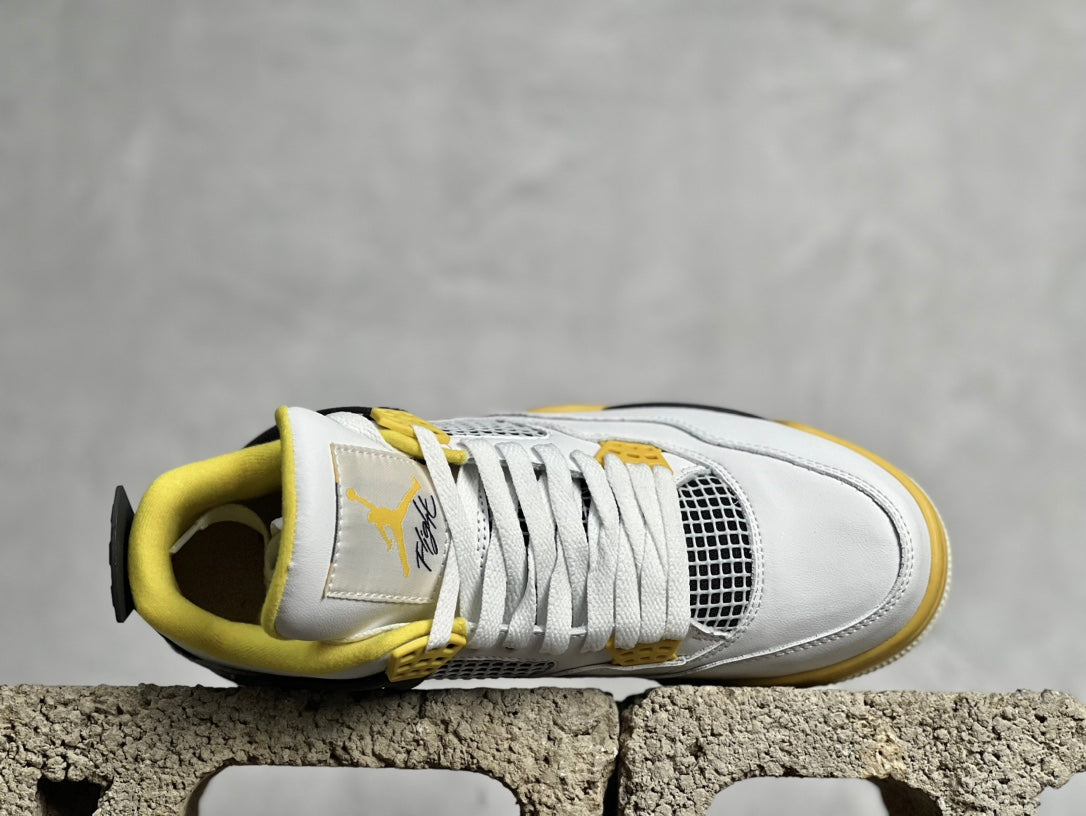 NIKE AIR JORDAN 4 RETRO WHITE YELLOW