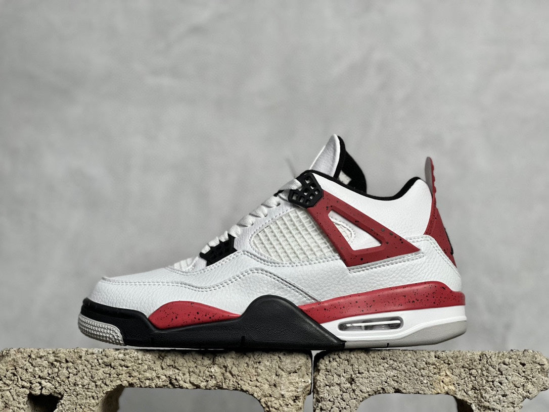 NIKE AIR JORDAN 4 RETRO WHITE RED