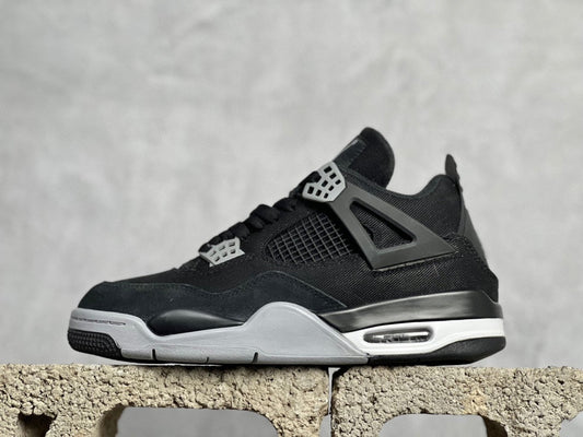 NIKE AIR JORDAN 4 RETRO BLACK GREY