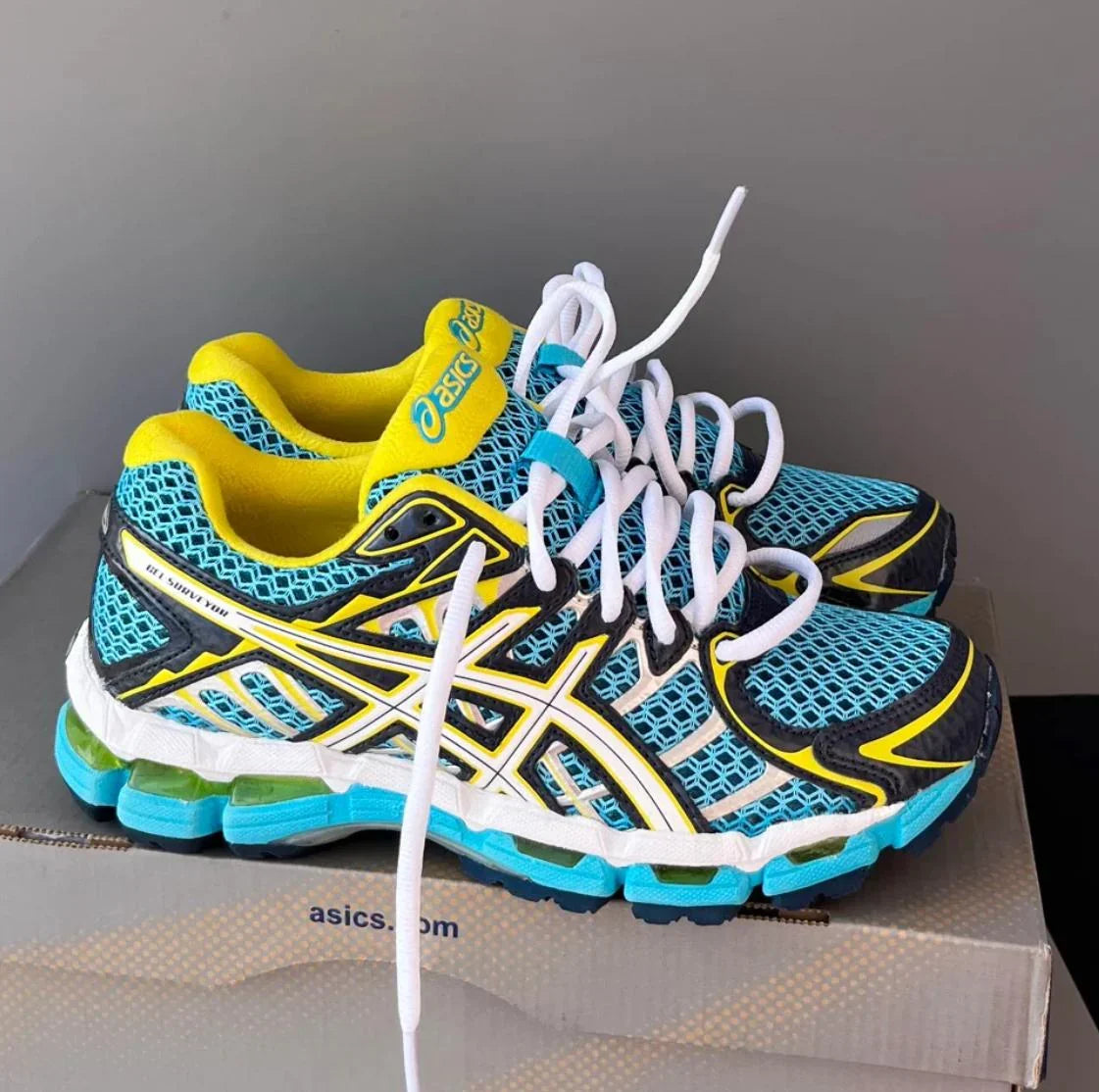 ASICS GEL NIMBUS 16 BLEU JAUNE