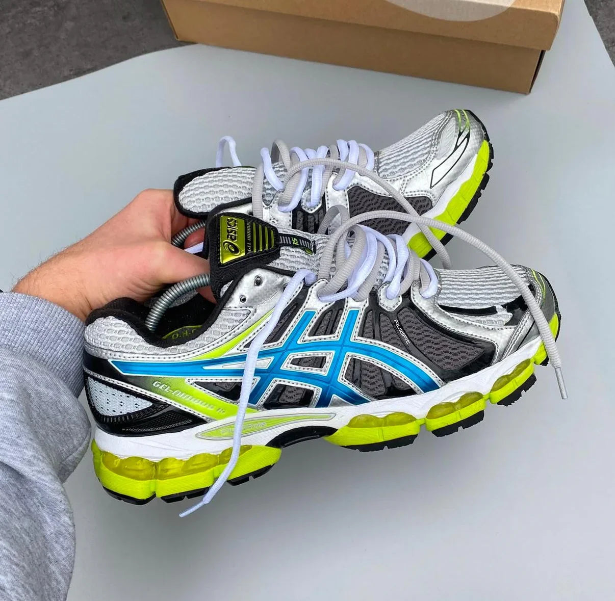 ASICS GEL NIMBUS 16 BLEU JAUNE