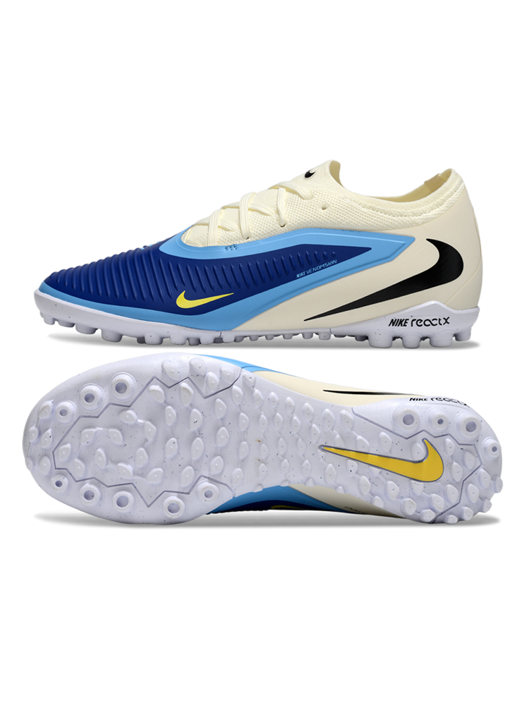 Nike ReactX Phantom 6 Low Pro TF – Racer Blue / White / Pink Blast Indoor Futsal Basket de football