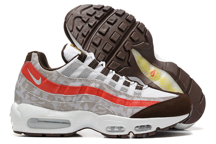 NIKE AIR MAX 95 ESSENTIAL GRISE ROUGE