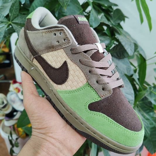 NIKE DUNK LOW MARRON VERT