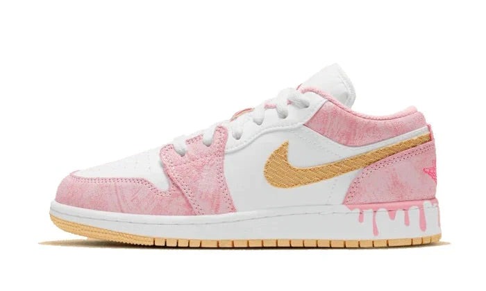 NIKE AIR JORDAN 1 LOW Paint Drip Rose Pink
