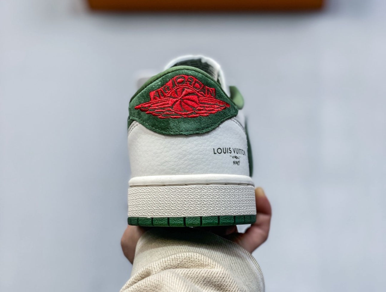 Nike Air Jordan Low Louis Vuitton Vert & Blanc – Édition Premium