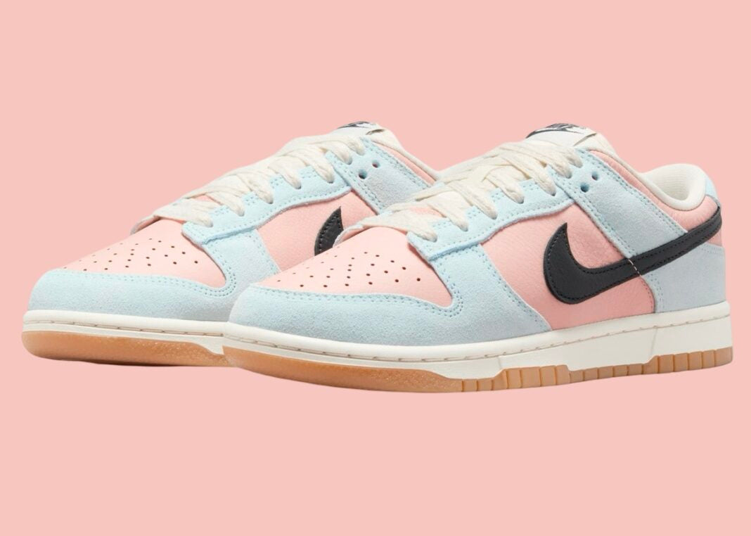 NIKE DUNK LOW ROSE BLEU PINK BLUE