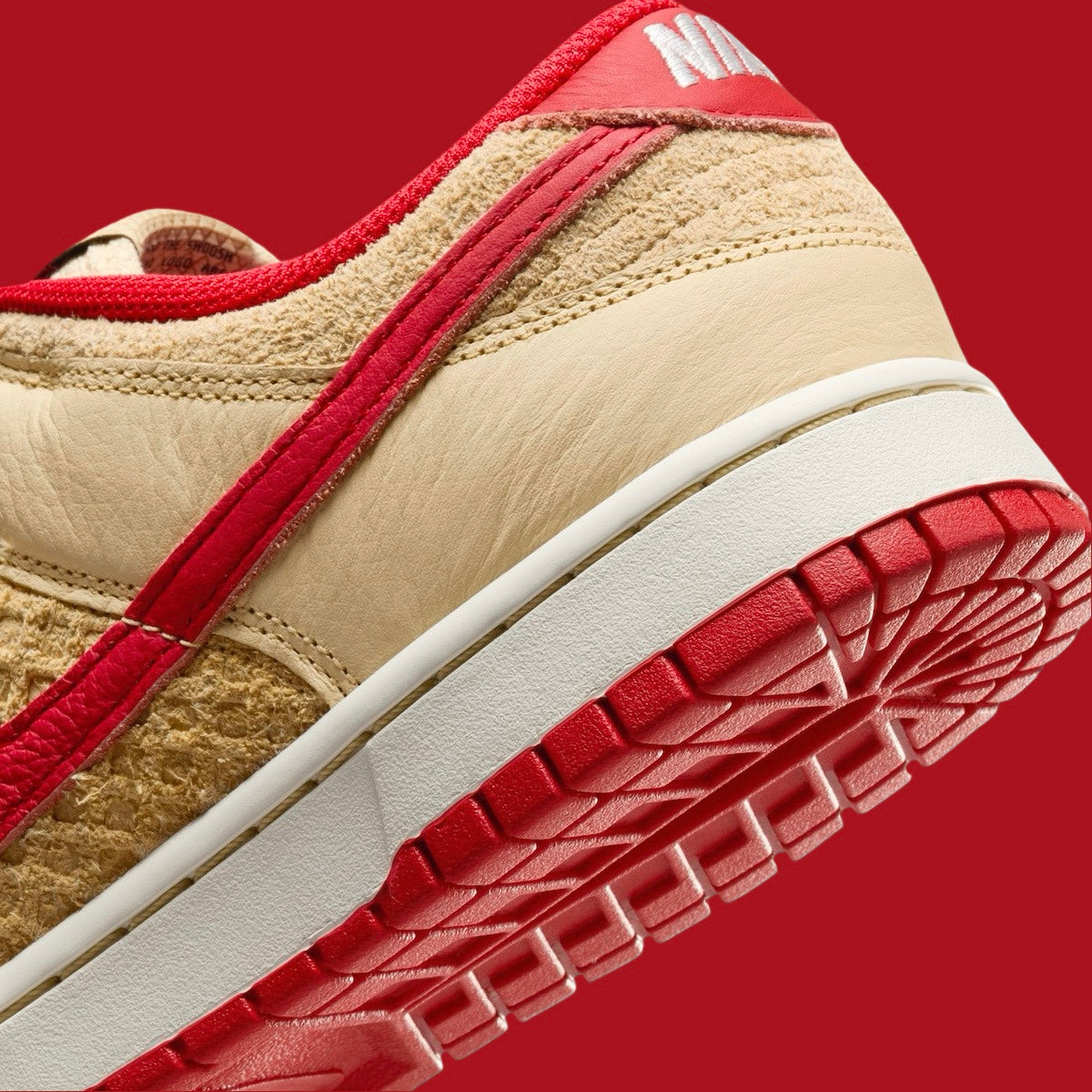 NIKE DUNK LOW ROUGE BEIGE RED