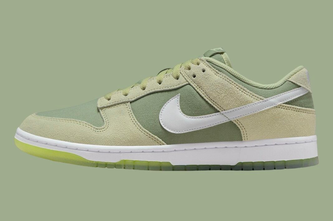 NIKE DUNK LOW OIL GREEN OLIVE VERT