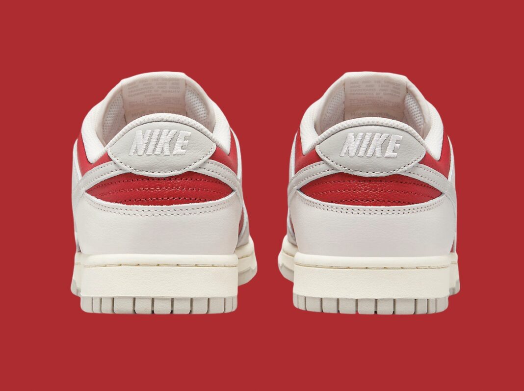 NIKE DUNK LOW RED GREY ROUGE GRIS