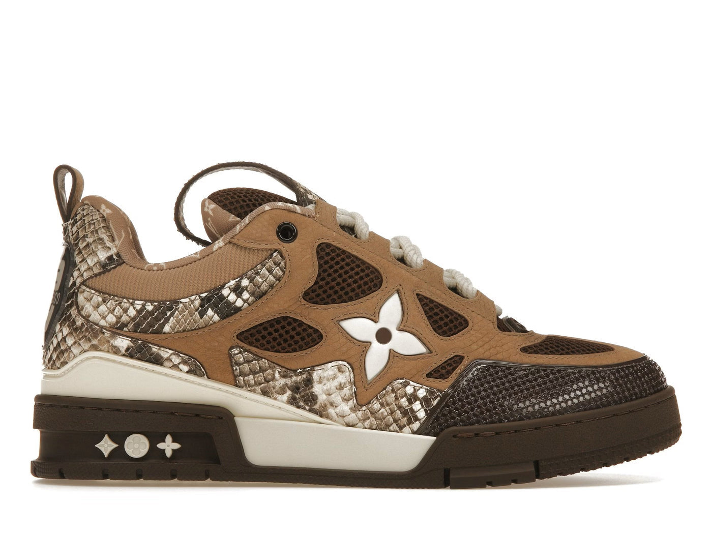 SNEAKERS LOUIS VUITTON SKATE MARRON CAMEL