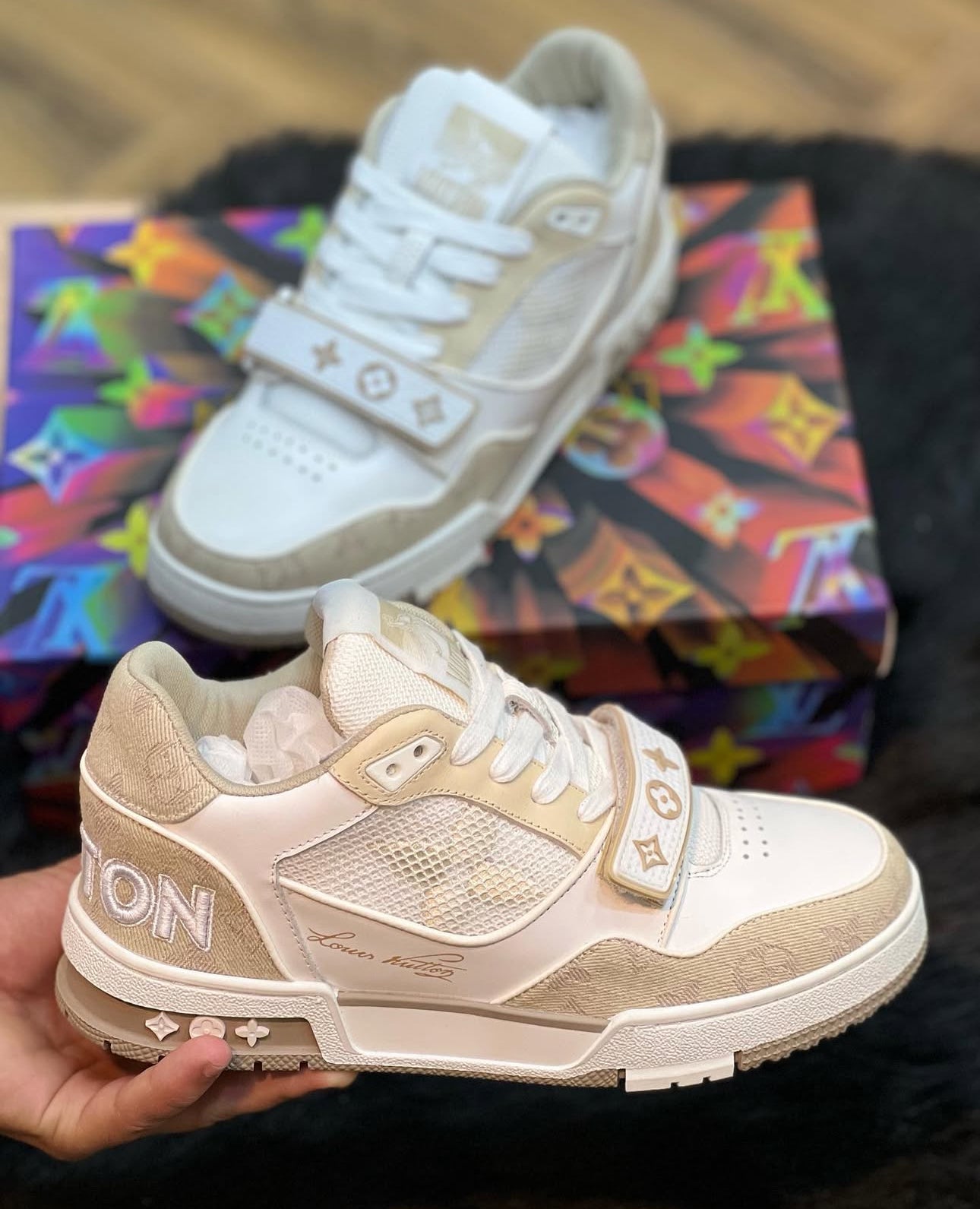 SNEAKERS LOUIS VUITTON SKATE BEIGE