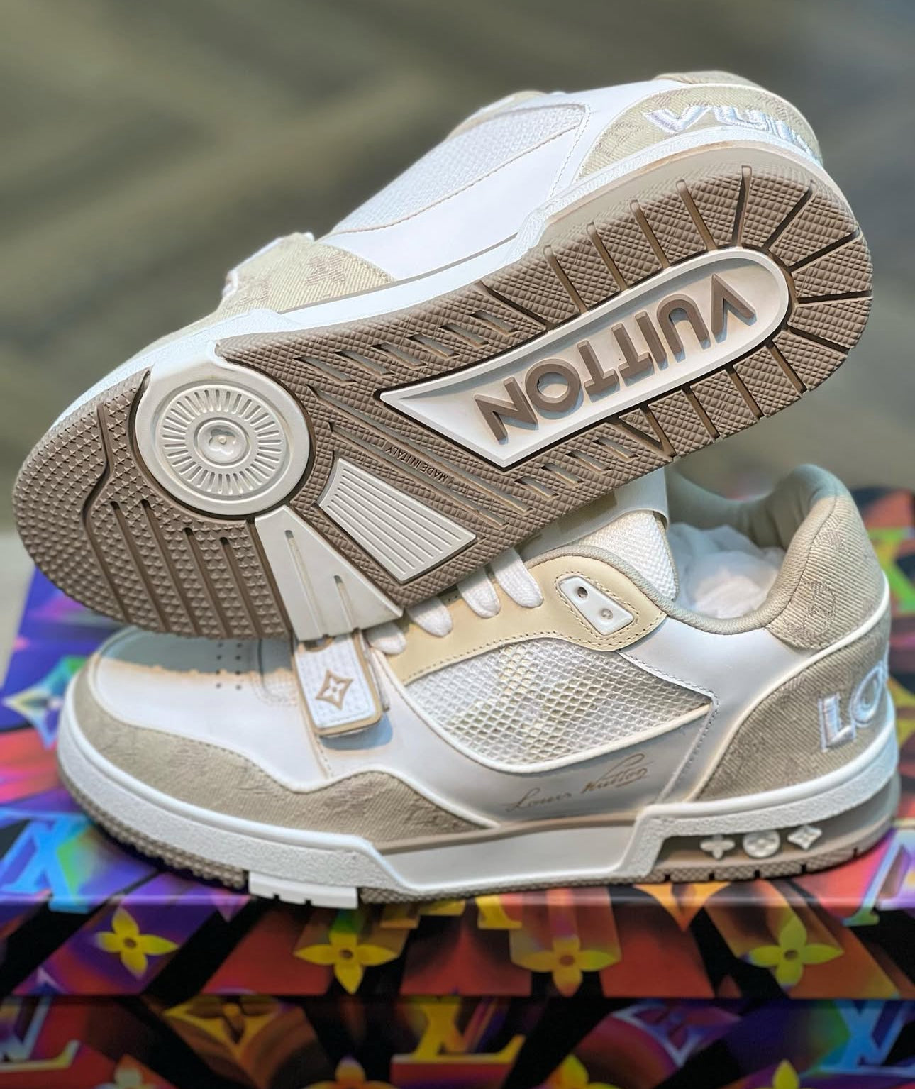 SNEAKERS LOUIS VUITTON SKATE BEIGE