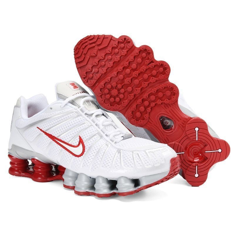 NIKE SHOX TL BLANCHE ROUGE